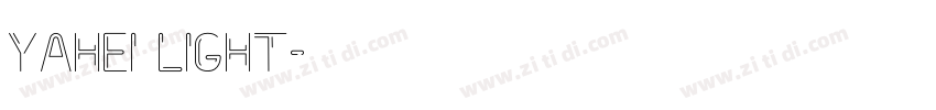 yahei light字体转换